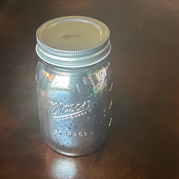 NWT Set of 4 Vintage Mason Jar Limited Edition Mercury Glass Rose Gold With Lids - Picture 12 of 16